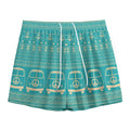 Vintage Hippie Van Pattern Print Mesh Shorts