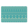 Vintage Hippie Van Pattern Print Polyester Doormat