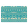 Vintage Hippie Van Pattern Print Polyester Doormat