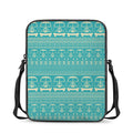 Vintage Hippie Van Pattern Print Rectangular Crossbody Bag