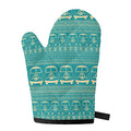 Vintage Hippie Van Pattern Print Single Oven Mitt