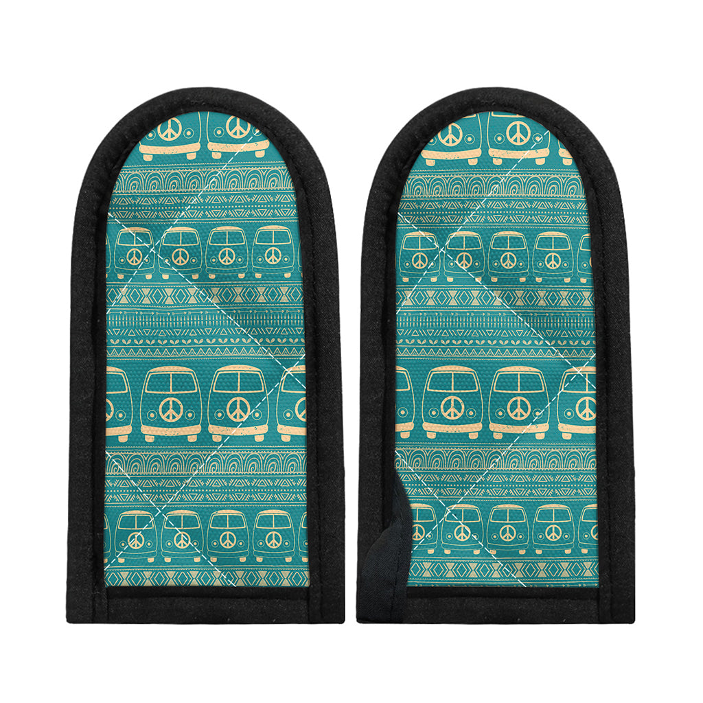 Vintage Hippie Van Pattern Print Skillet Handle Cover