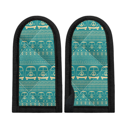Vintage Hippie Van Pattern Print Skillet Handle Cover