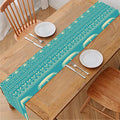 Vintage Hippie Van Pattern Print Table Runner