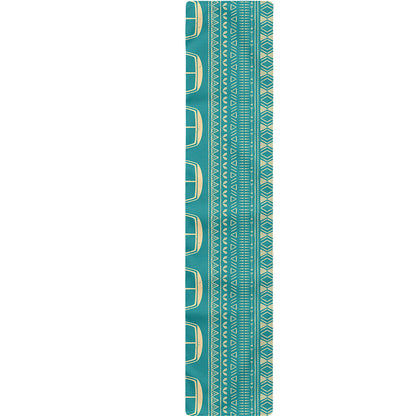 Vintage Hippie Van Pattern Print Table Runner