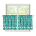 Vintage Hippie Van Pattern Print Tier Curtains