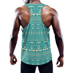 Vintage Hippie Van Pattern Print Training Tank Top
