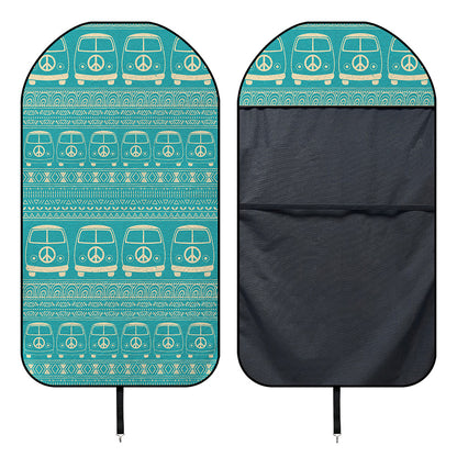 Vintage Hippie Van Pattern Print Waterproof Car Seat Cover