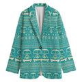 Vintage Hippie Van Pattern Print Women's Blazer