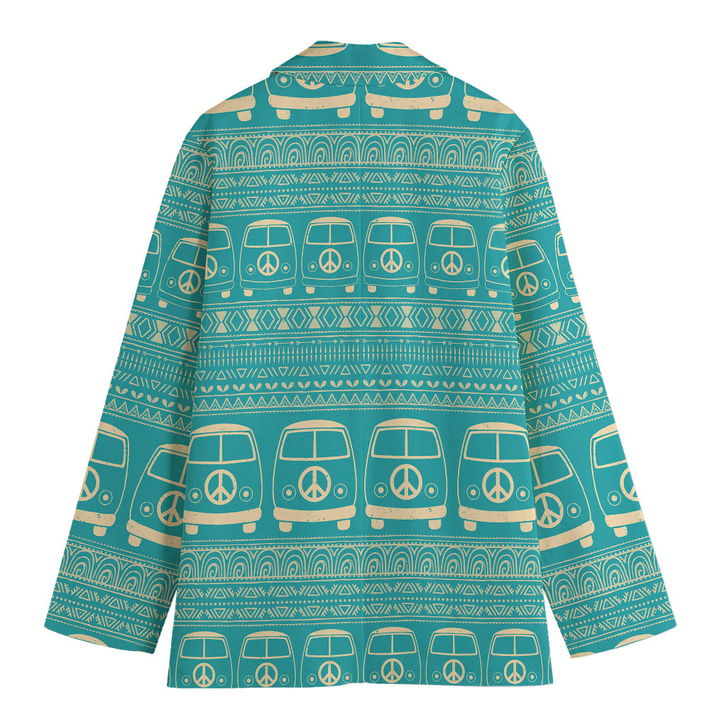 Vintage Hippie Van Pattern Print Women's Blazer