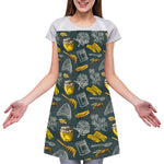 Vintage Honey Bee Print Adjustable Apron