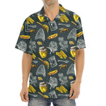 Vintage Honey Bee Print Aloha Shirt