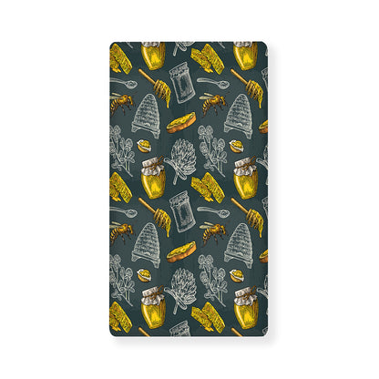 Vintage Honey Bee Print Baby Crib Sheet