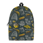 Vintage Honey Bee Print Backpack