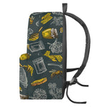 Vintage Honey Bee Print Backpack