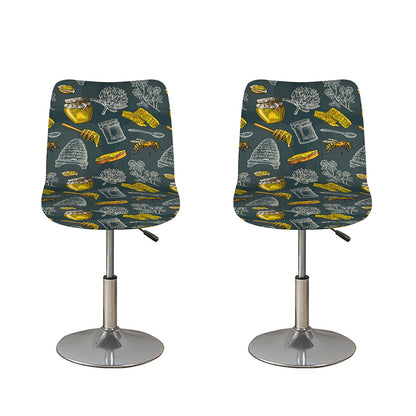 Vintage Honey Bee Print Bar Stool Covers