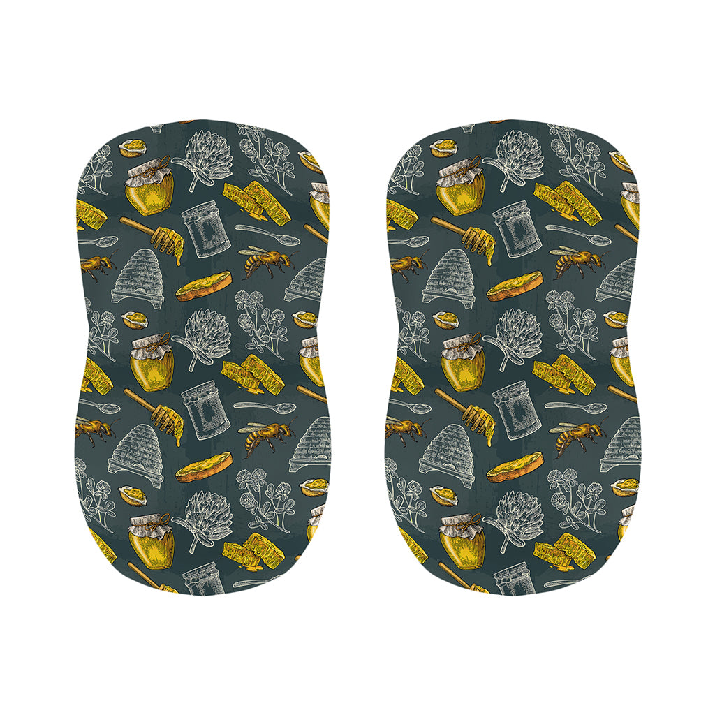 Vintage Honey Bee Print Bar Stool Covers