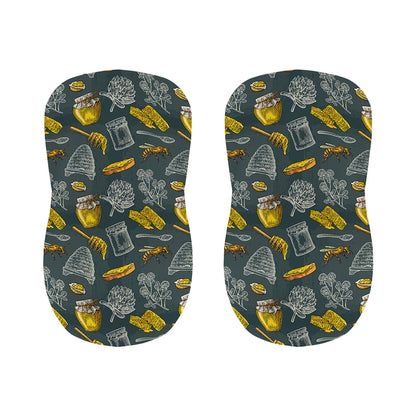 Vintage Honey Bee Print Bar Stool Covers