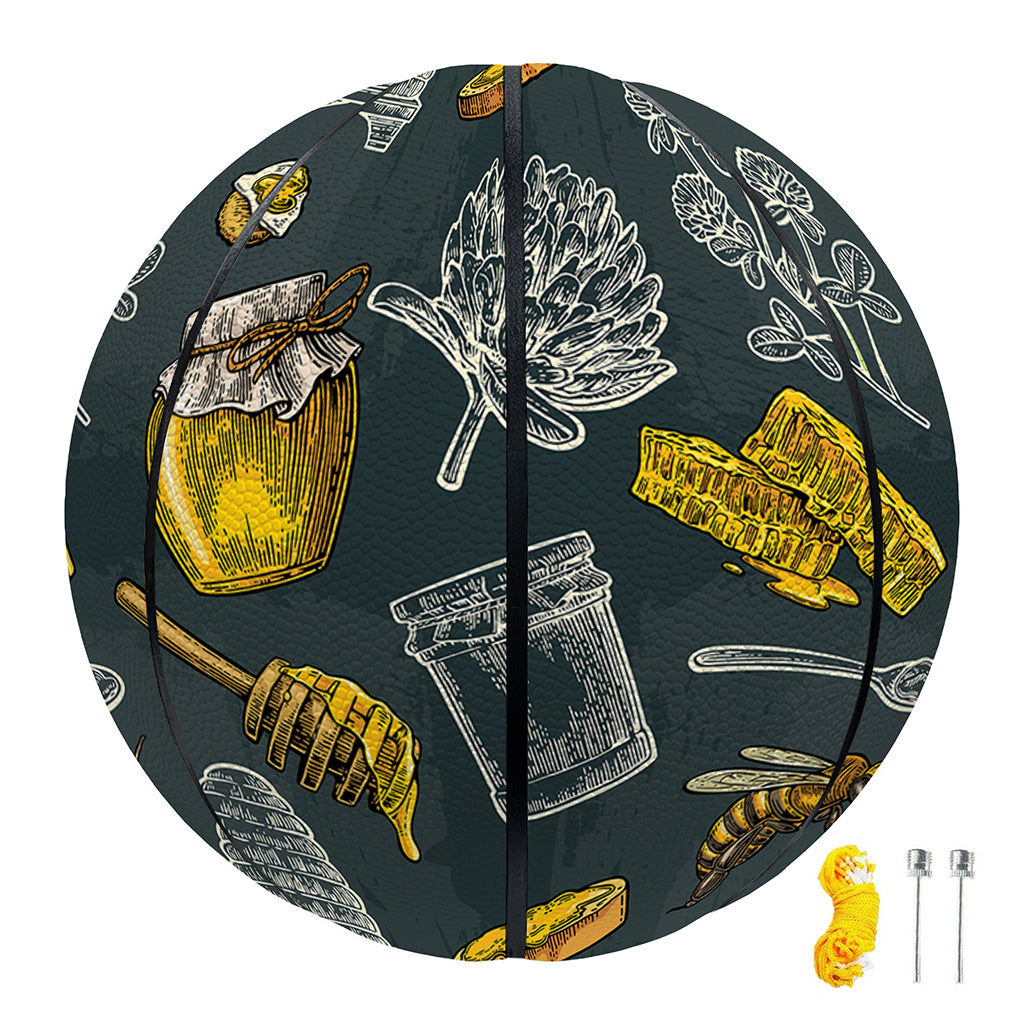 Vintage Honey Bee Print Basketball