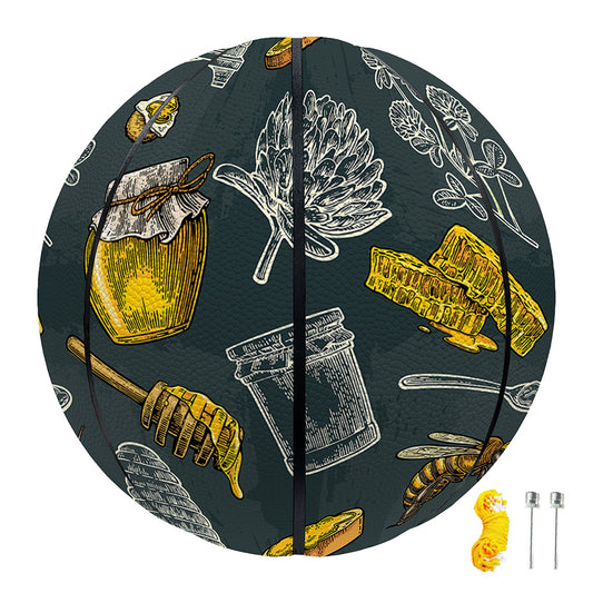 Vintage Honey Bee Print Basketball
