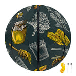 Vintage Honey Bee Print Basketball