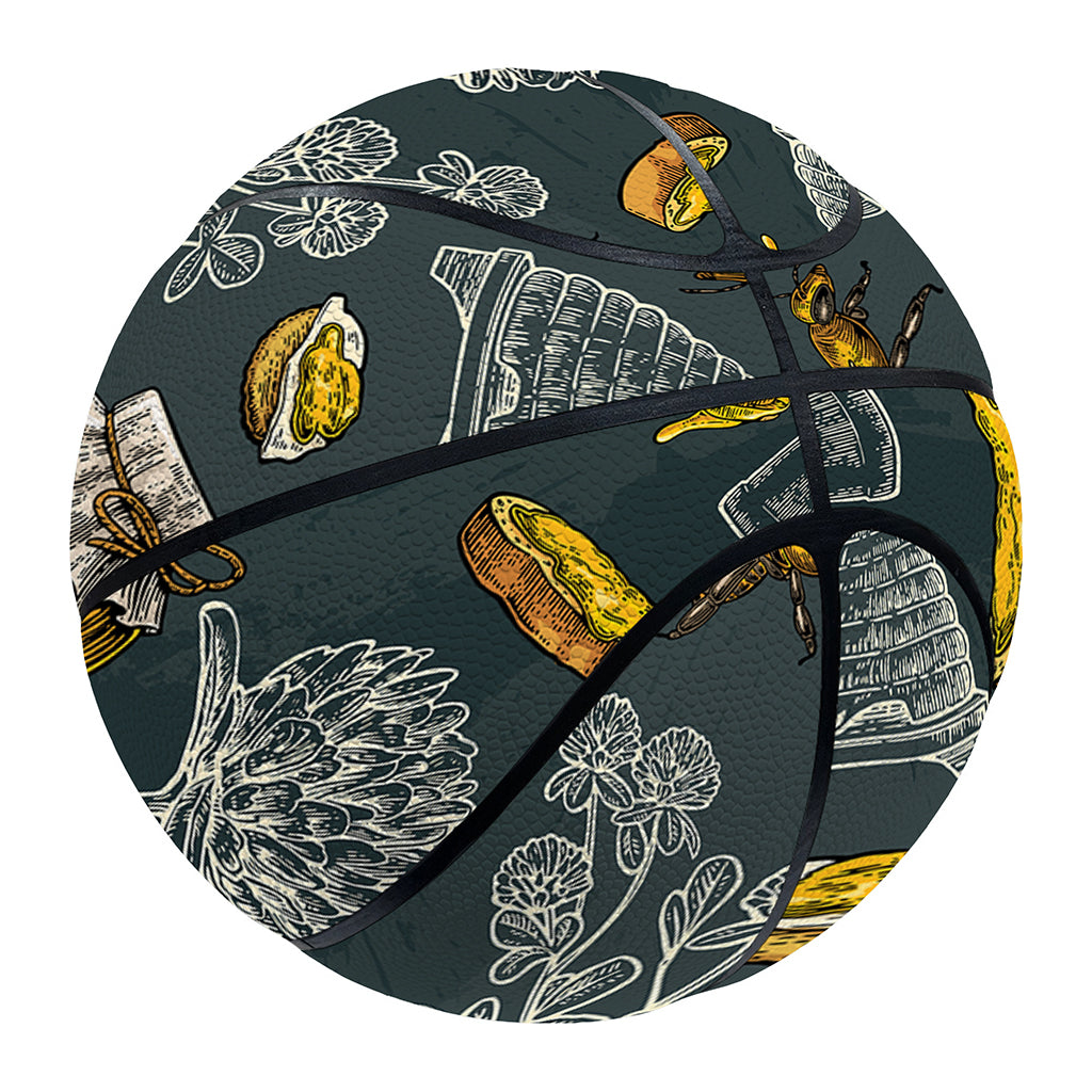 Vintage Honey Bee Print Basketball