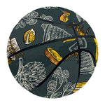 Vintage Honey Bee Print Basketball