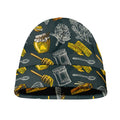 Vintage Honey Bee Print Beanie