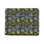 Vintage Honey Bee Print Bifold Wallet