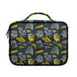 Vintage Honey Bee Print Briefcase Bible Bag
