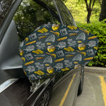 Vintage Honey Bee Print Car Side Mirror Covers