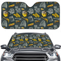 Vintage Honey Bee Print Car Windshield Sun Shade