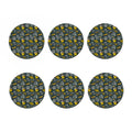 Vintage Honey Bee Print Coaster Set