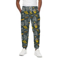 Vintage Honey Bee Print Cotton Sweatpants