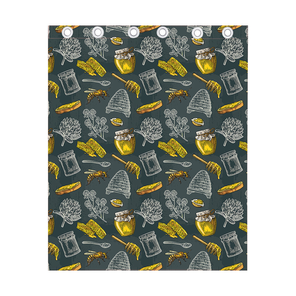 Vintage Honey Bee Print Curtain