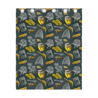 Vintage Honey Bee Print Curtain