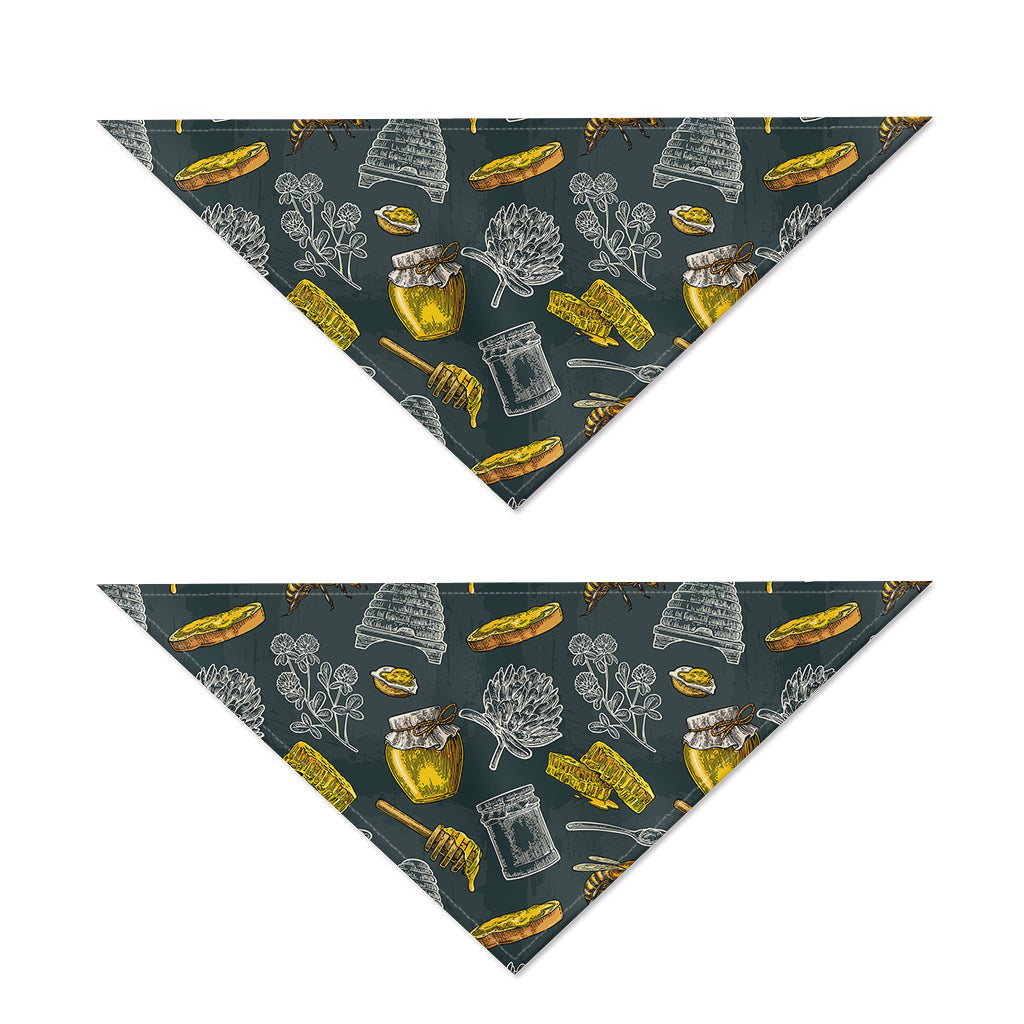 Vintage Honey Bee Print Dog Bandana