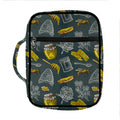 Vintage Honey Bee Print Front Pocket Bible Bag