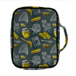 Vintage Honey Bee Print Front Pocket Bible Bag