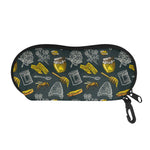 Vintage Honey Bee Print Glasses Case