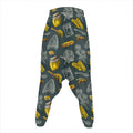 Vintage Honey Bee Print Hammer Pants