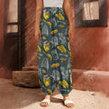 Vintage Honey Bee Print Harem Pants