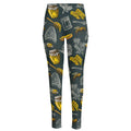 Vintage Honey Bee Print High-Waisted Pocket Leggings