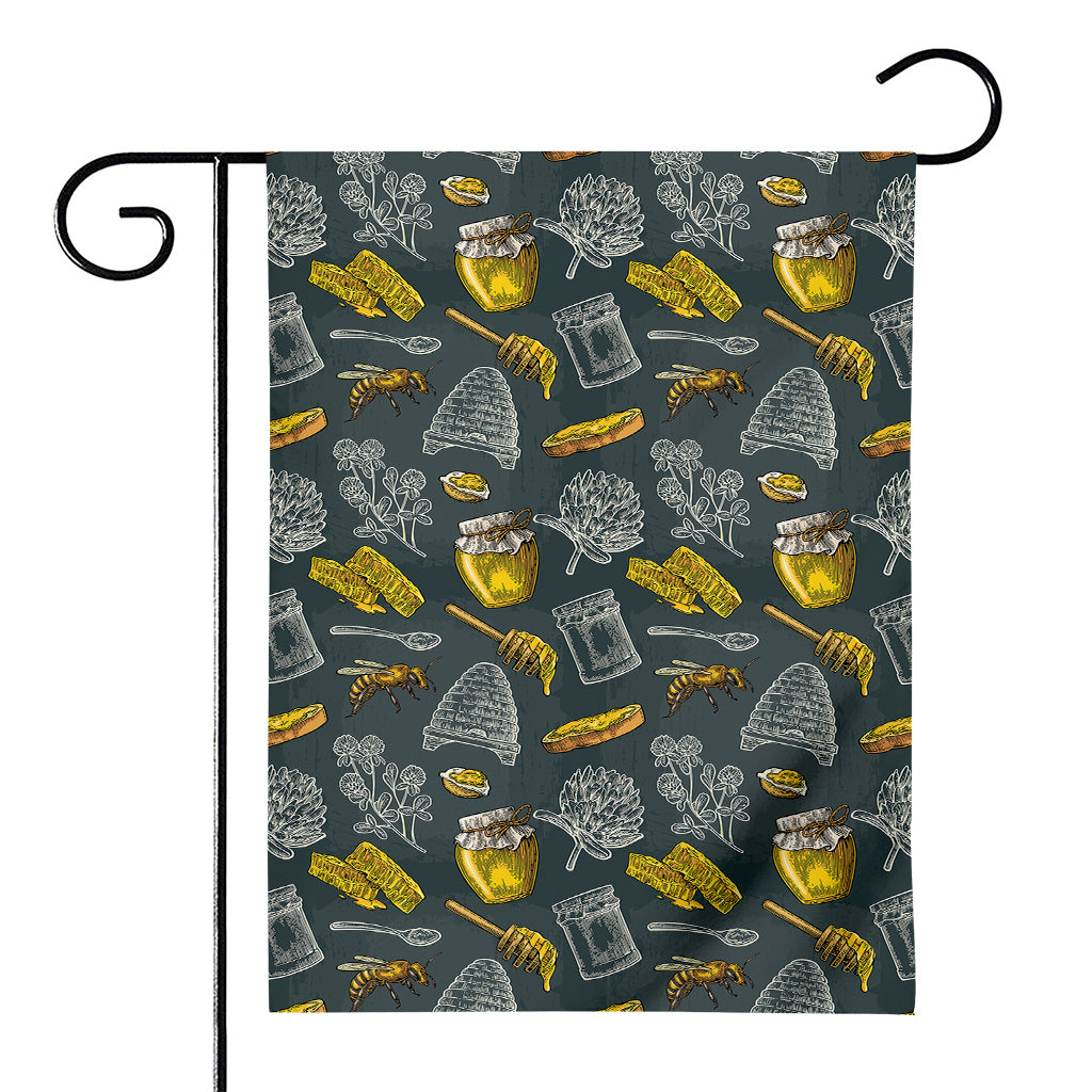 Vintage Honey Bee Print House Flag