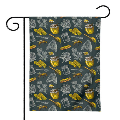 Vintage Honey Bee Print House Flag