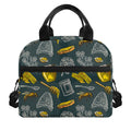 Vintage Honey Bee Print Insulated Lunch Bag
