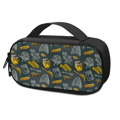Vintage Honey Bee Print Insulin Cooler Travel Case