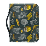 Vintage Honey Bee Print Leather Bible Cover