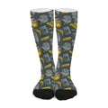 Vintage Honey Bee Print Long Socks