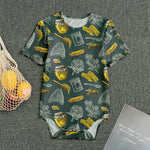 Vintage Honey Bee Print Men's Bodysuit